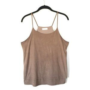 NWOT Stella Luce Brown Tank Top Women’s S